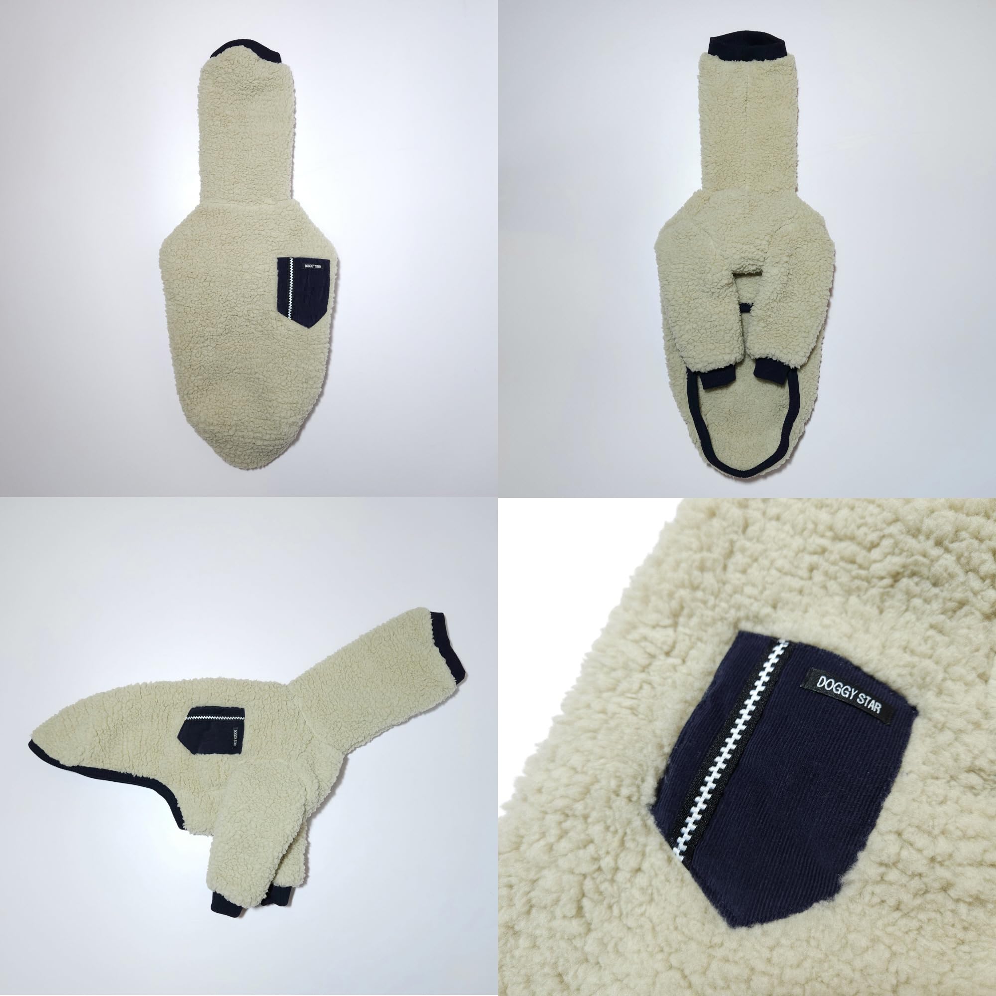 Doggystar galgo italiano detalle de bolsillo y acabado elegante
