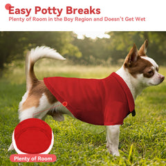 DOGGYZSTYLE polo para perro con cuello y dos botones, fácil de vestir