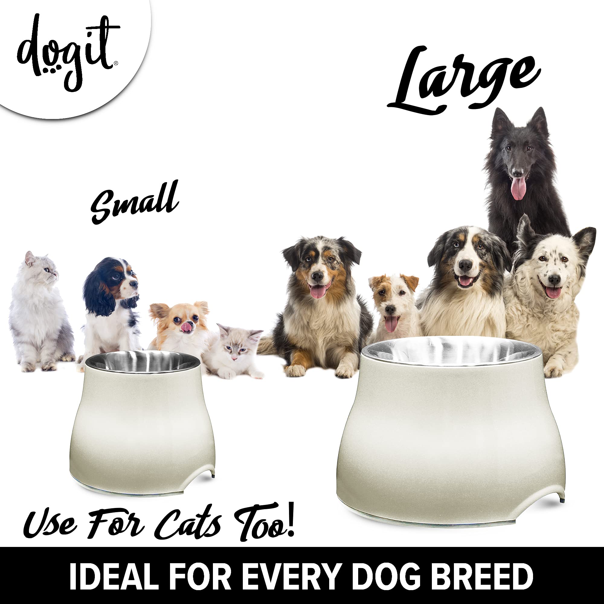 Dogit base antideslizante con acabado blanco