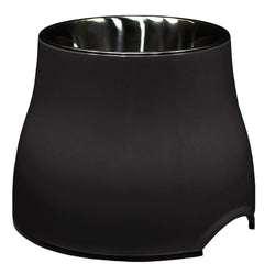 Dogit elevated-dog-bowl con inserto de acero inoxidable, fácil de limpiar.