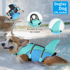 Doglay chaleco con asa de rescate para rescates seguros en agua.