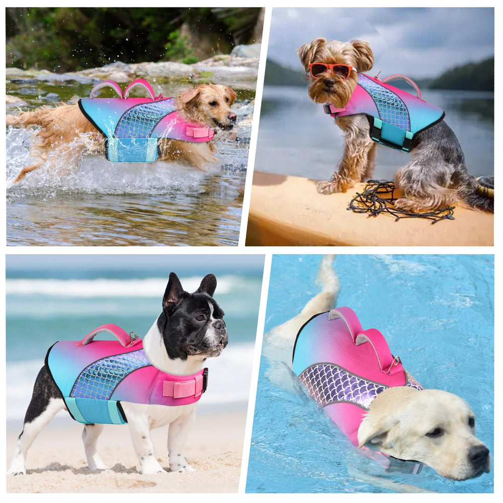 Doglay chaqueta salvavidas con alta visibilidad para localización rápida.