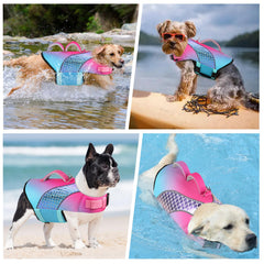 Doglay chaqueta salvavidas con alta visibilidad para localización rápida.
