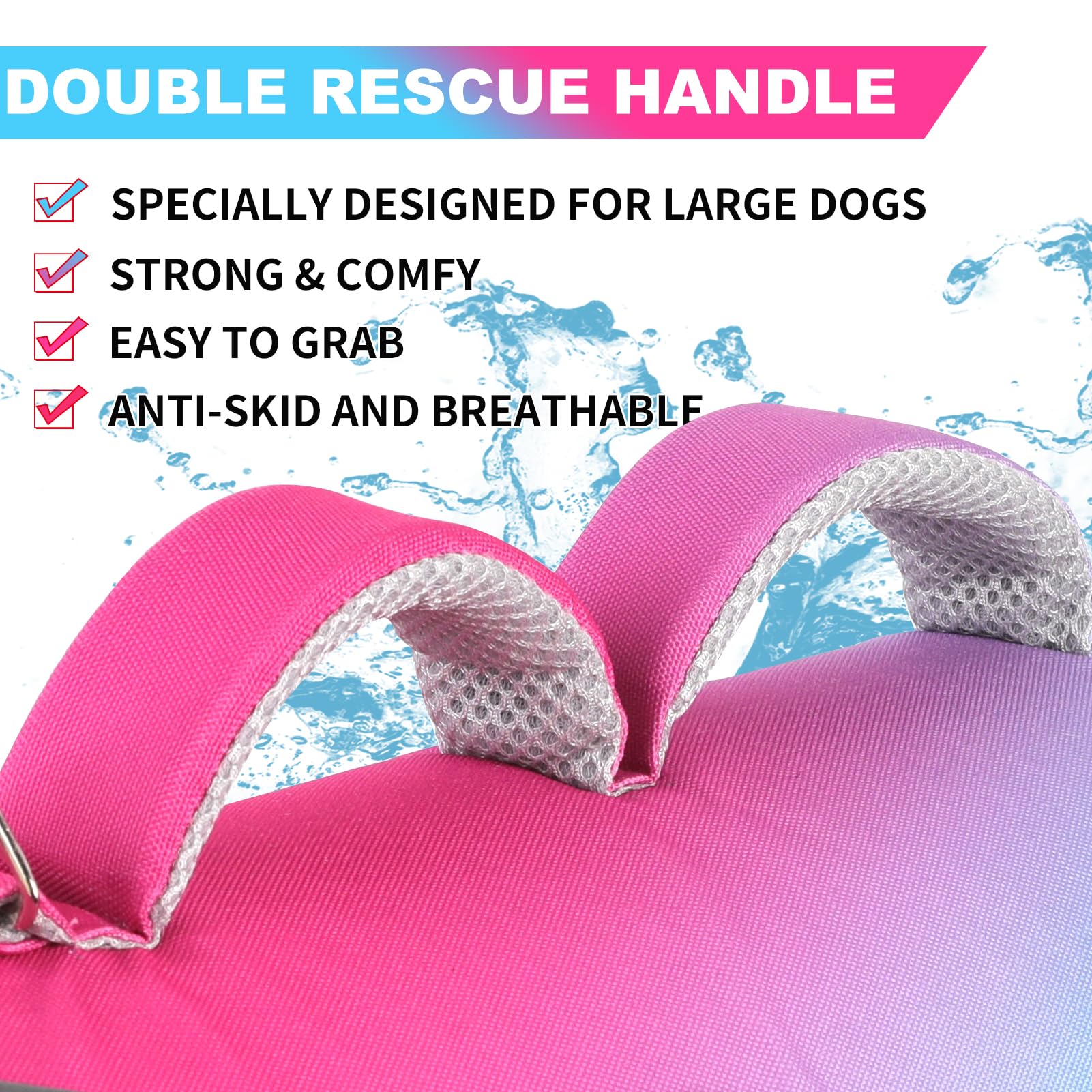 Doglay chaqueta salvavidas con tiras reflectantes para mayor seguridad.