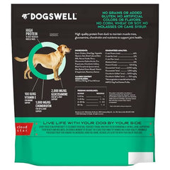 DOGSWELL Bolsa grande de premios de pato a la parrilla para perros activos.