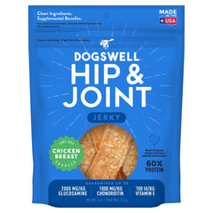 DOGSWELL Jerky para cadera y articulaciones, snack proteico para perros activos