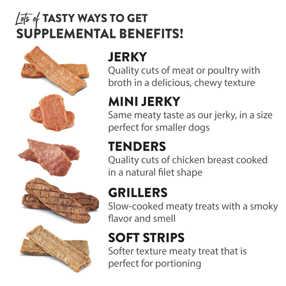 DOGSWELL Jerky sin azúcares añadidos, sabor natural a pollo