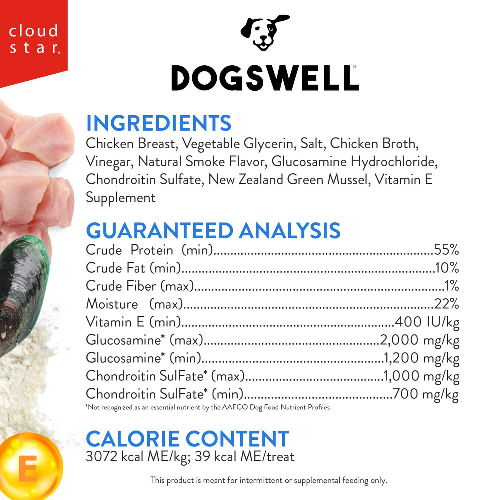 DOGSWELL pechuga de pollo como primer ingrediente, proteína de alta calidad.