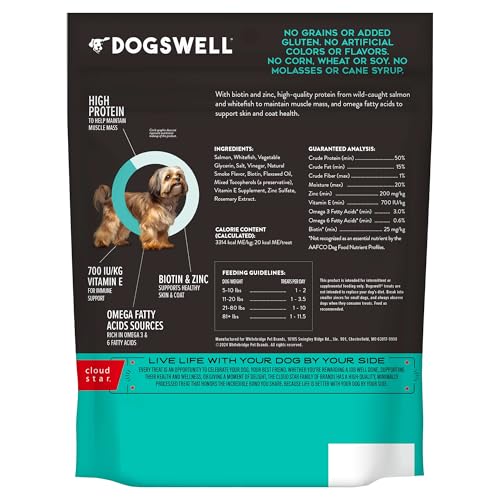 Dogswell jerky salmón mini, primer ingrediente salmón salvaje