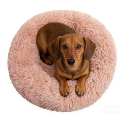 Doimier cama donut para perros pequeños ofrece soporte suave para descanso profundo