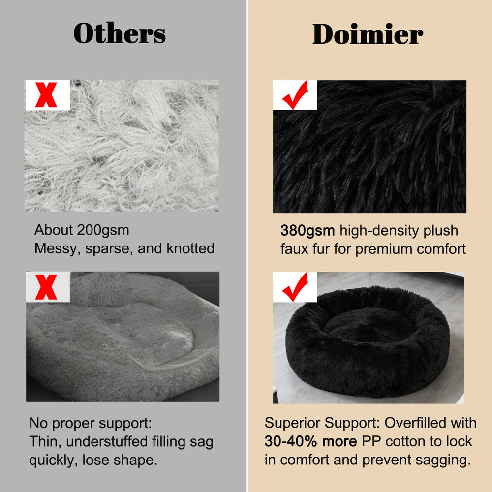 Doimier cama rosquilla anti-ansiedad, forma de nido para tranquilidad