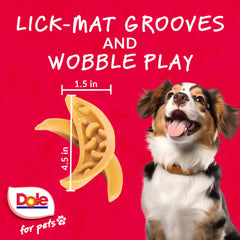 Dole para Mascotas, base curva para efecto tambaleo y juego interactivo.