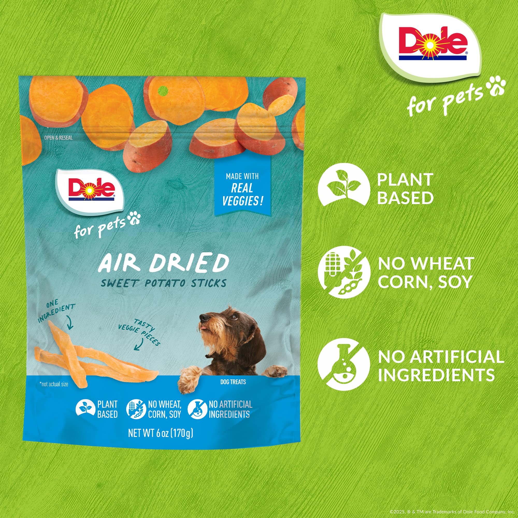Dole para mascotas: sin trigo, maíz ni soya, opción vegana.