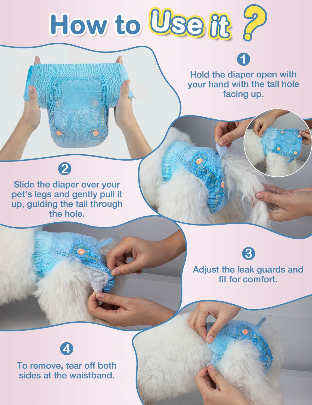 Dono Dog Diapers: diseño para perros con ajuste cómodo durante el día