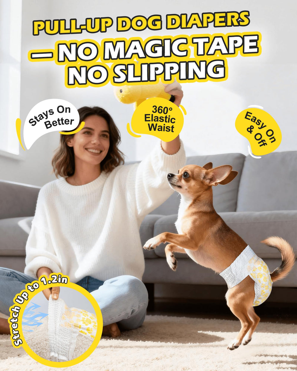 Pañales Dono, absorción rápida gracias al polímero superabsorbente.