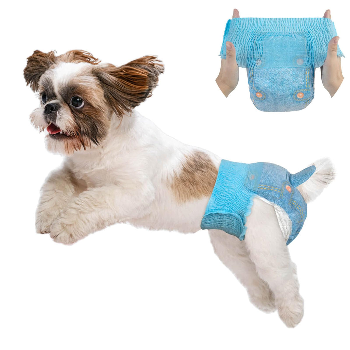 Pañales Dono para perras en celo con ajuste cómodo.