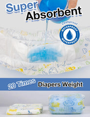 Núcleo absorbente de seis capas de Dono, absorbe rápidamente para mayor sequedad