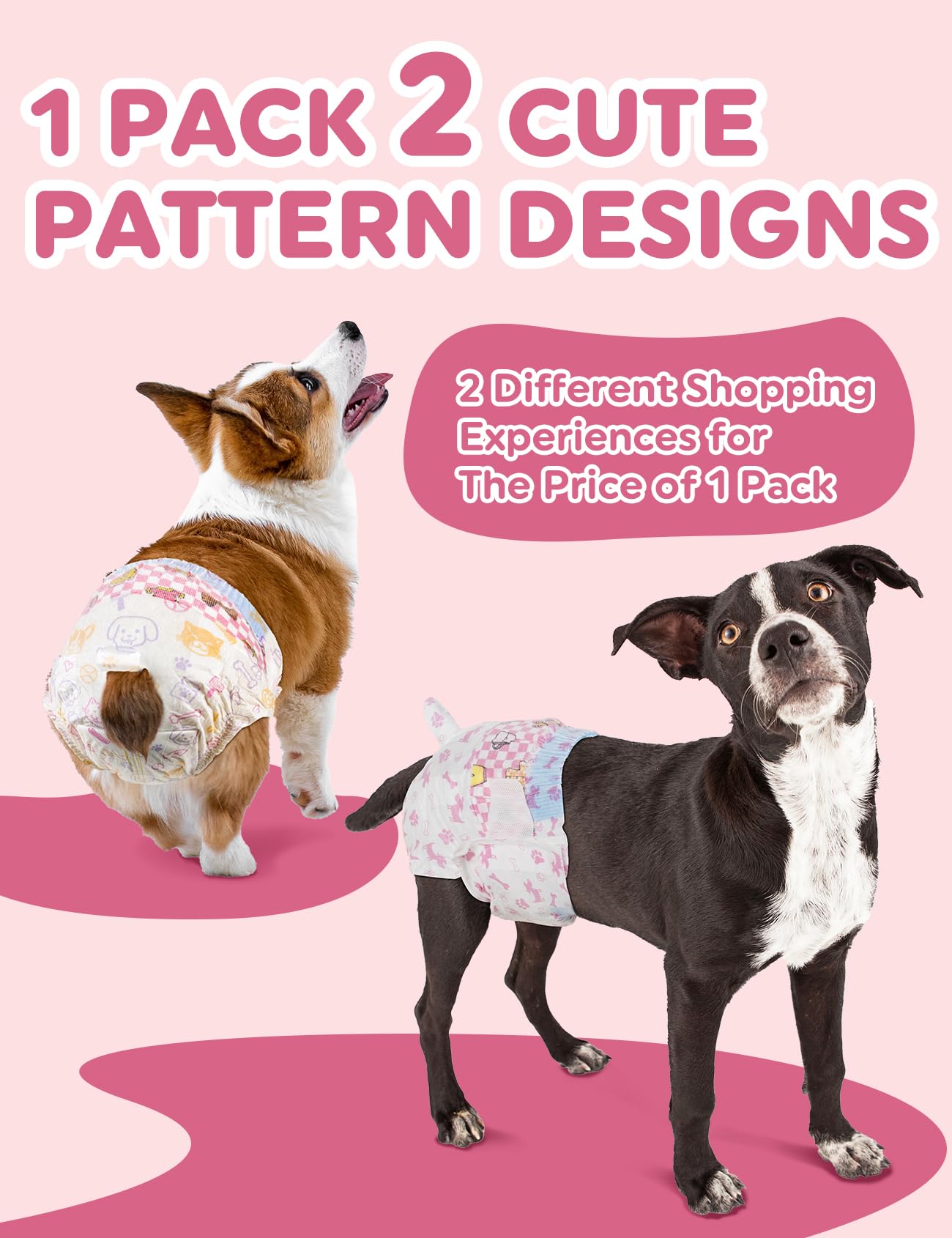 Pañales Dono con dos diseños adorables para cada mascota