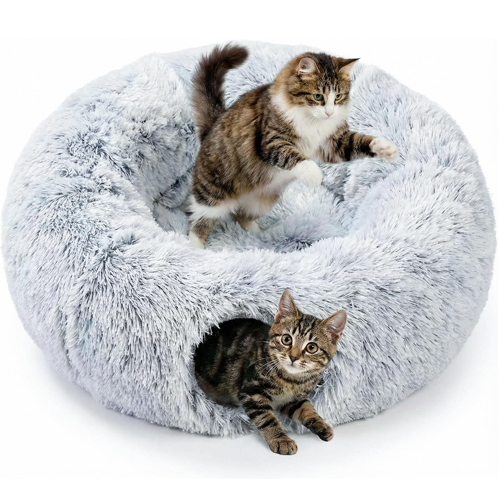 Donut Gato Tunel Grande: tunel suave para salon, descanso.