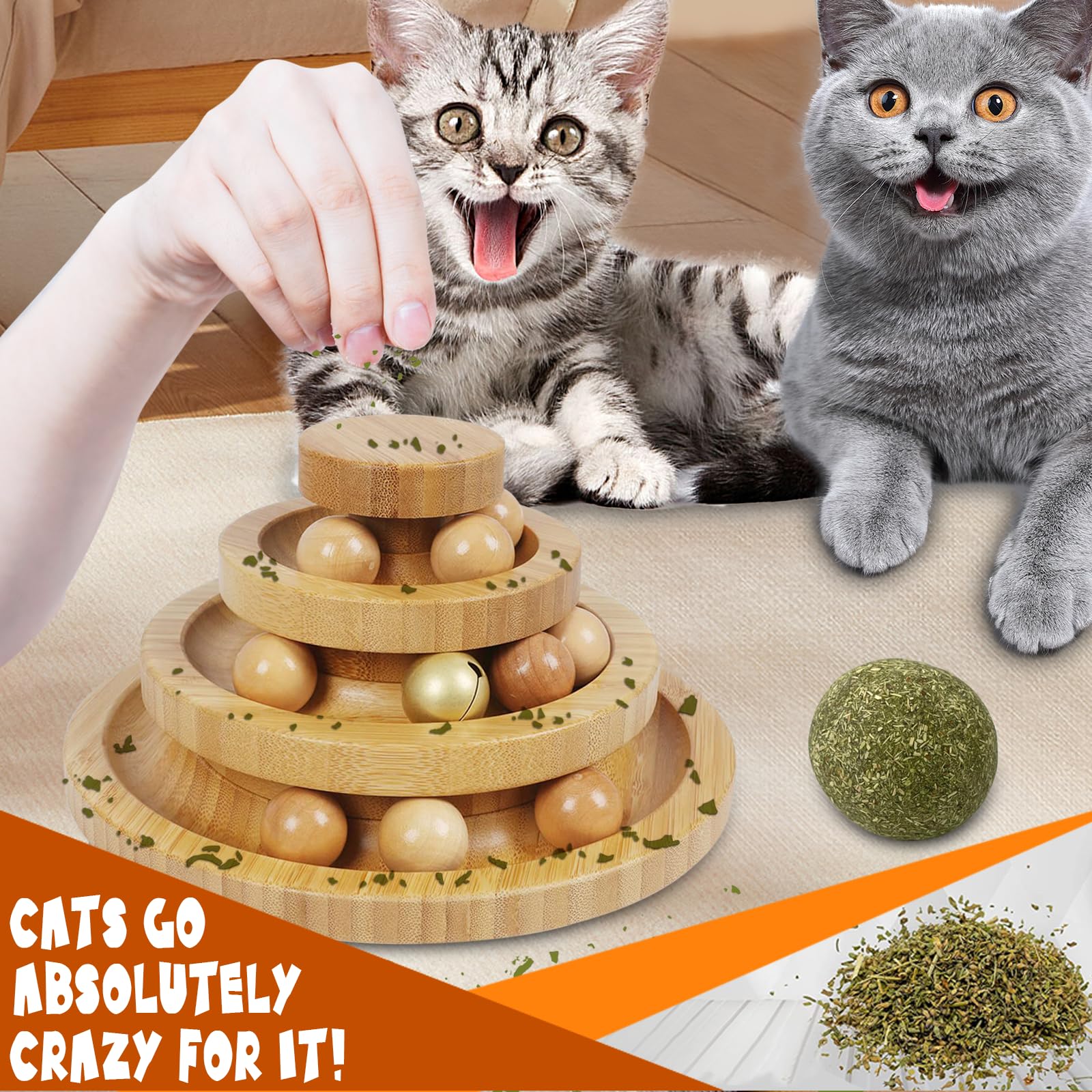 DoogCat base antideslizante: estabilidad durante el juego intenso.