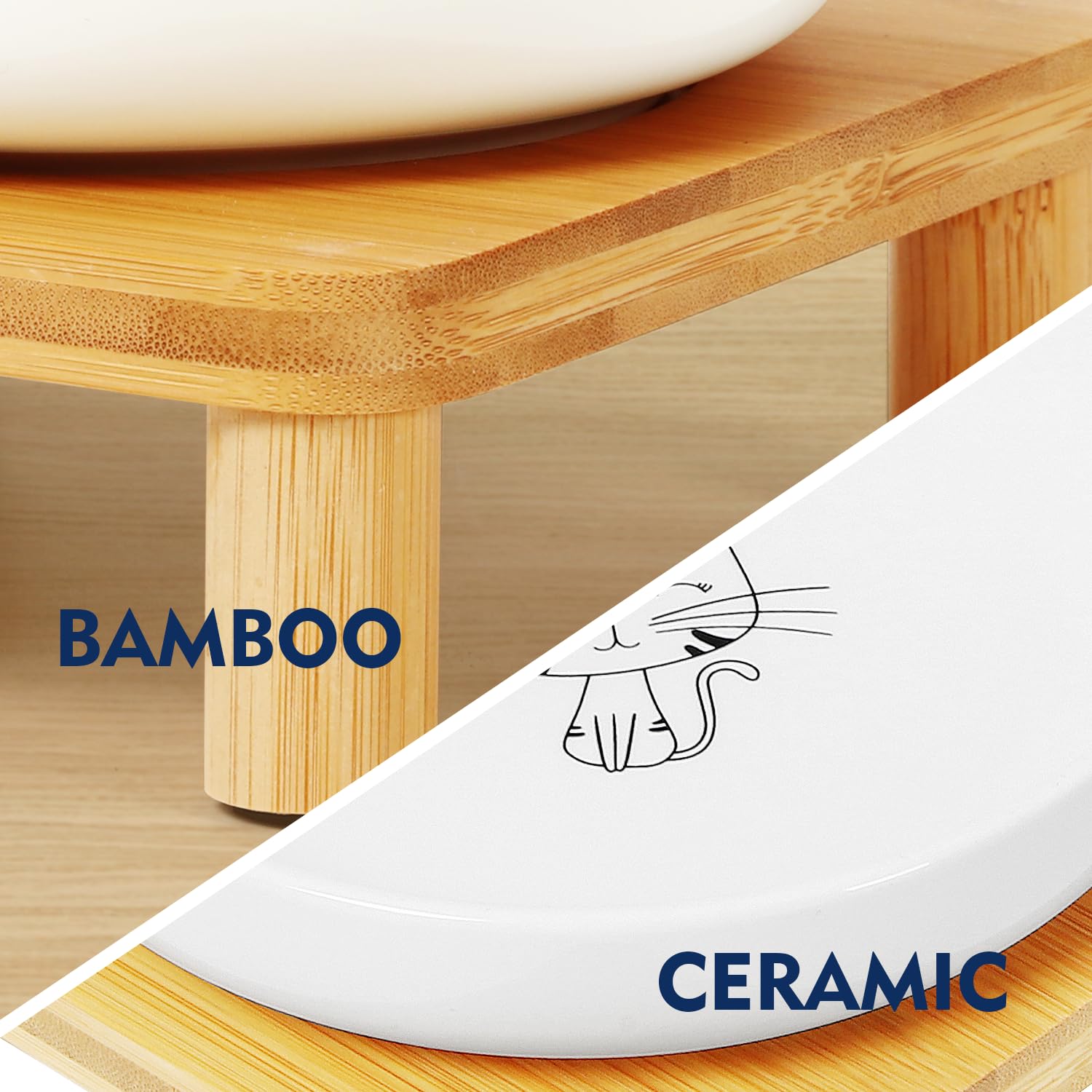 DoogCat cuencos cerámicos aptos para microondas y lavavajillas