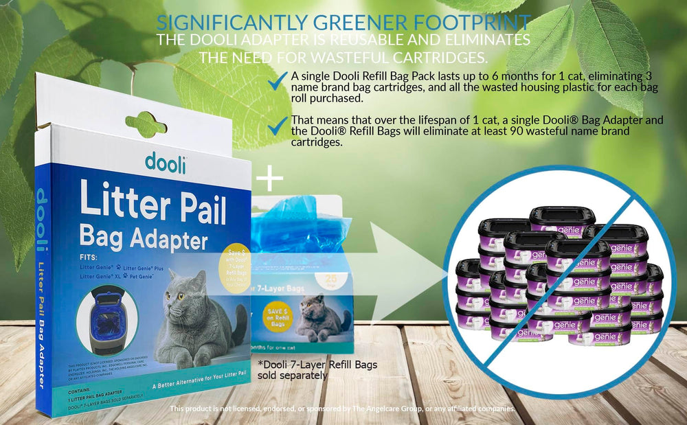 Dooli adaptador ahorro, bolsa de 7 capas para mejor aroma.
