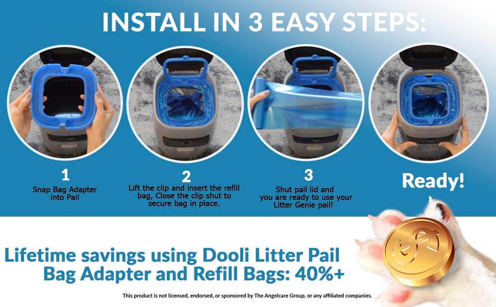 Dooli adaptador reutilizable, reduce residuos y simplifica el mantenimiento.