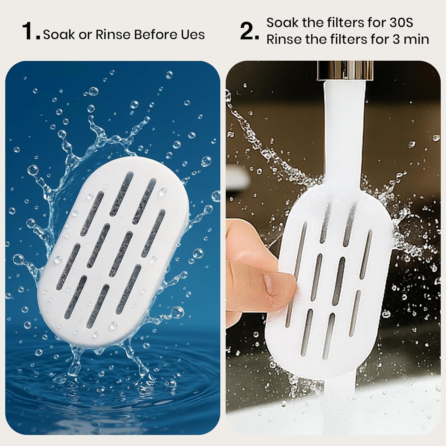 DOOOB filtros para acero inoxidable compatibles con fuentes DOOOB