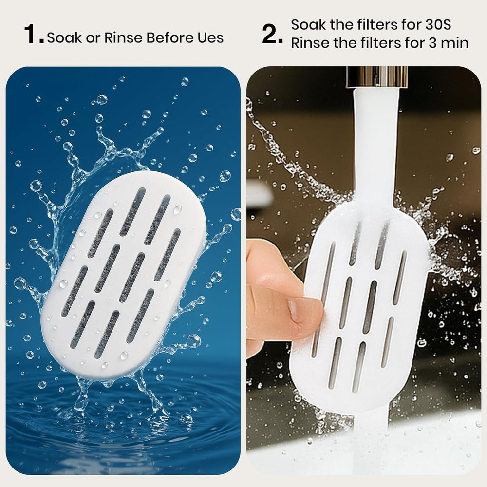 DOOOB filtros compatibles con fuente de acero inoxidable, instalación sencilla.
