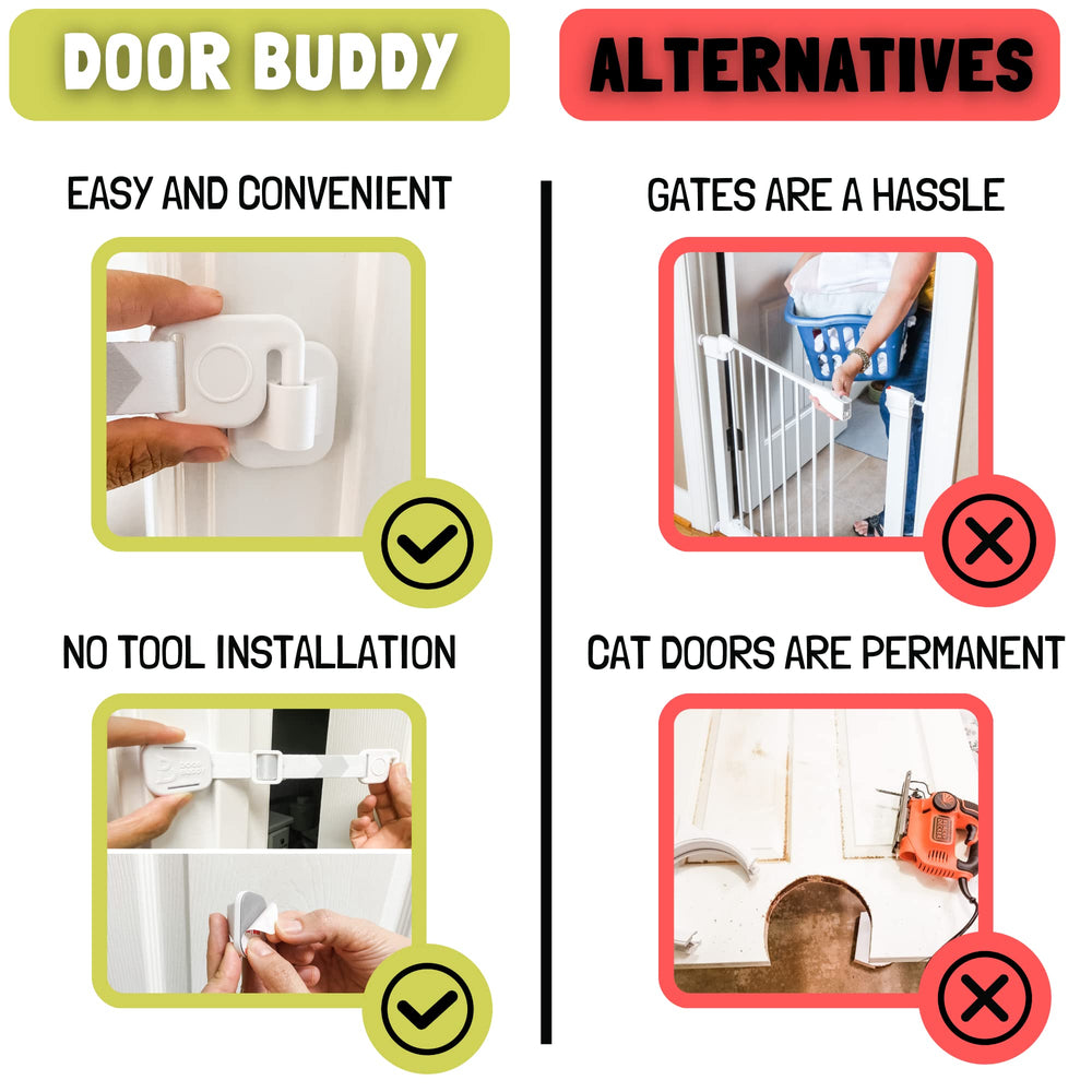 Door Buddy: instalación en puerta interior para rápida configuración