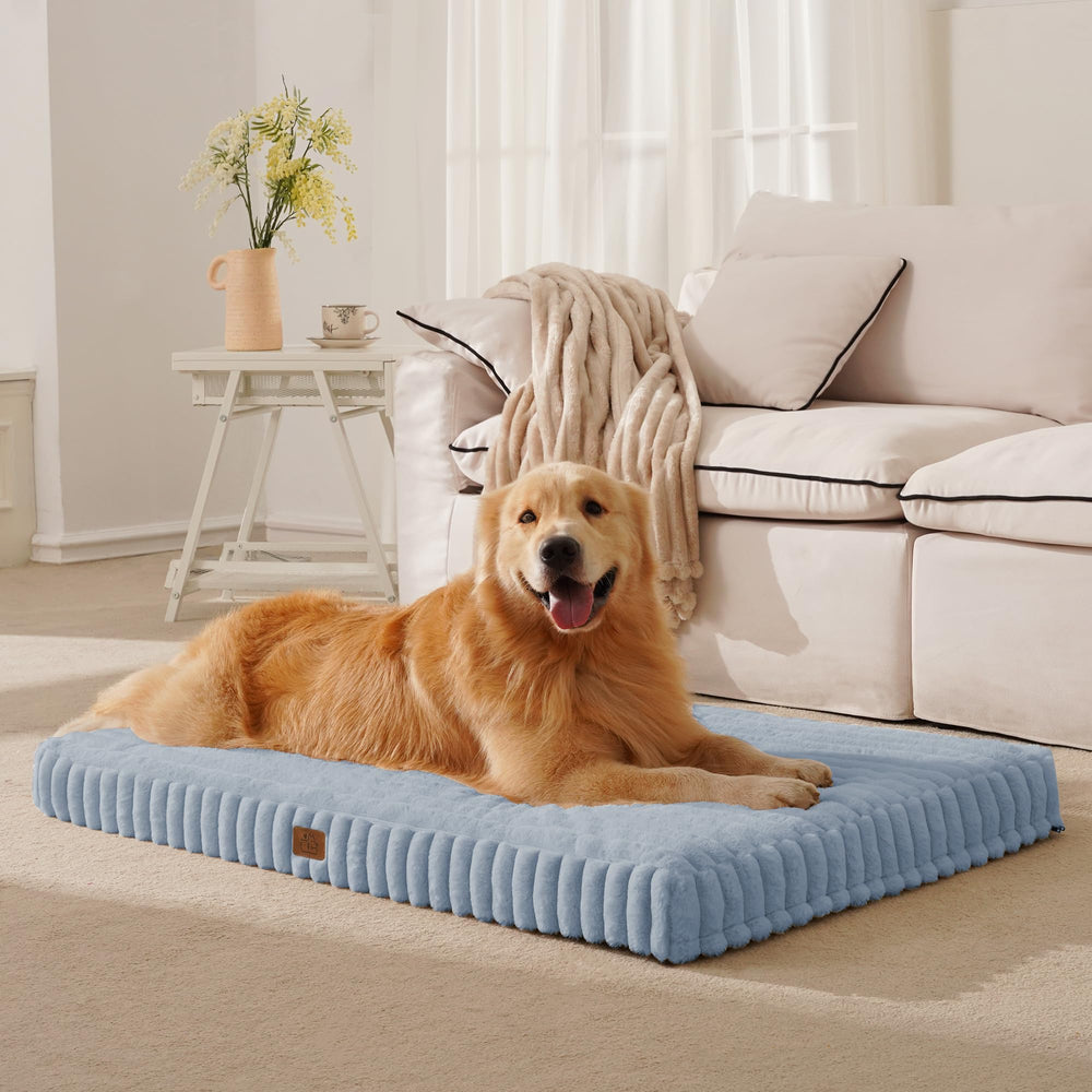 Cama DOPEDIO ortopédica para perro grande con espuma en panales y soporte.