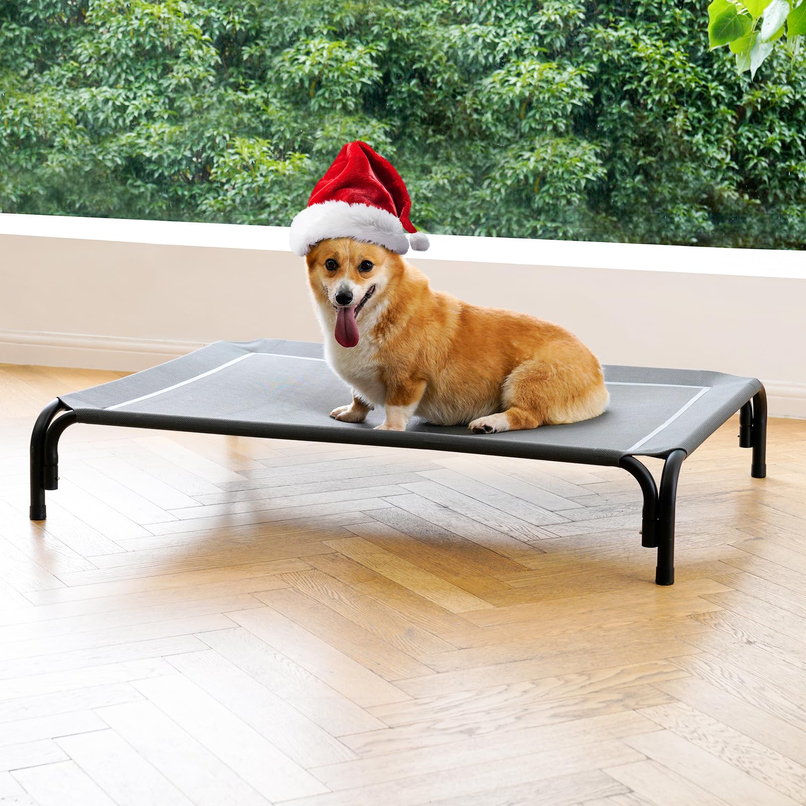 Cama para perro elevada de DOPEDIO para exterior, mantiene al animal seco y fresco