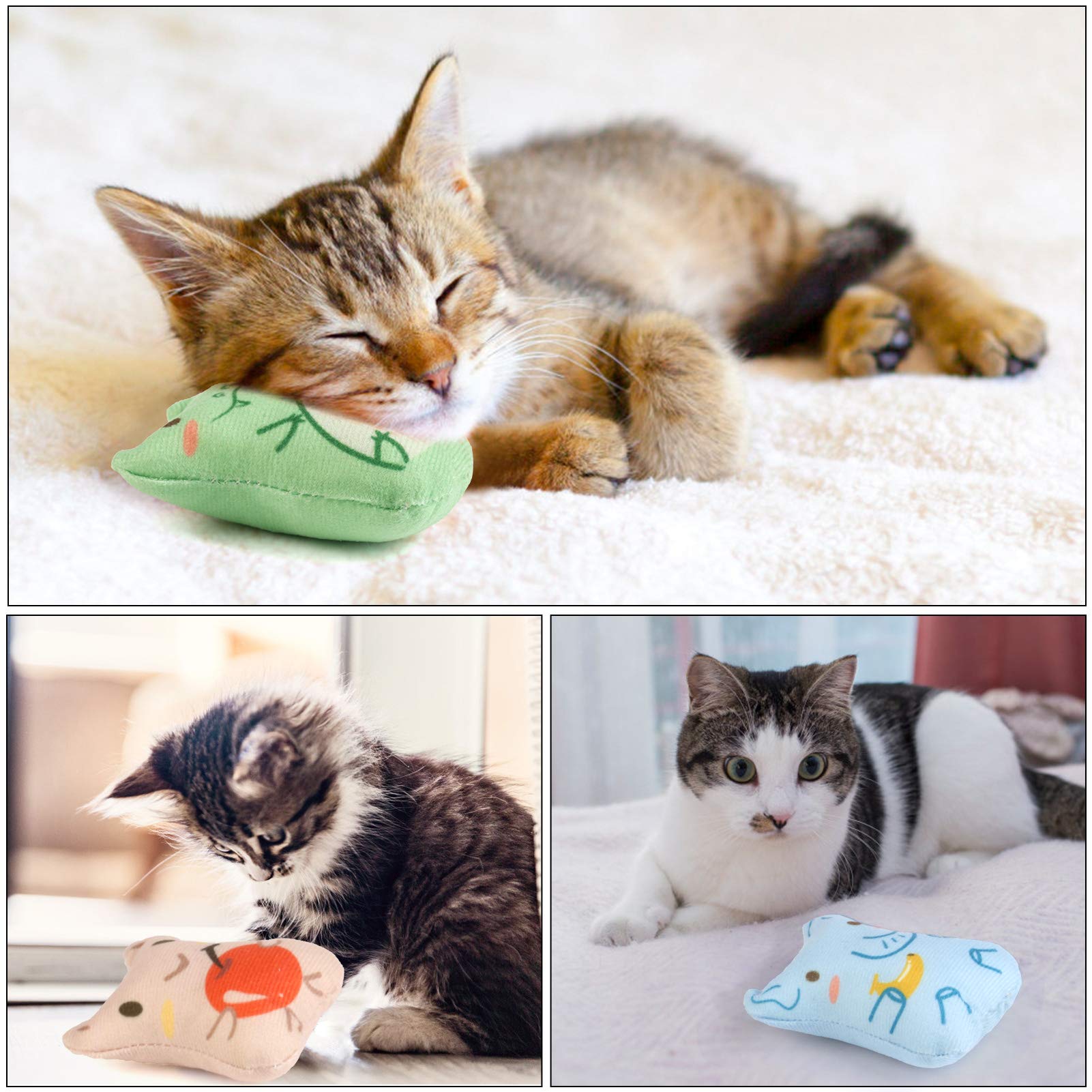 Dorakitten oso marrón con catnip, relax y entretenimiento en casa