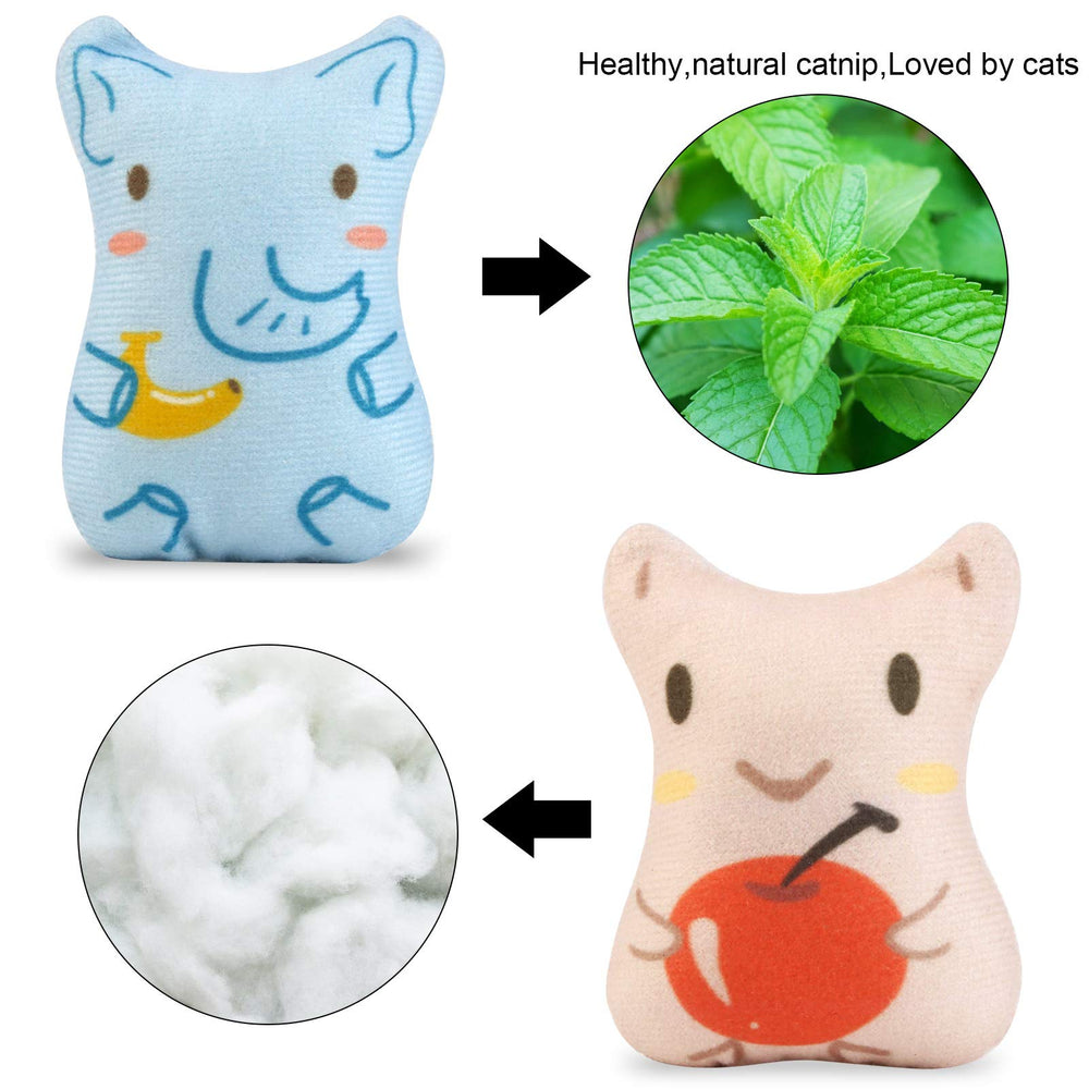 Dorakitten panda con catnip, estimulación sensorial para gatitos curiosos