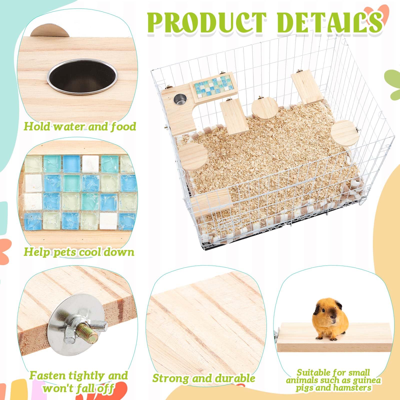 DoubleFill plataformas madera cuadradas, variedad para rutas y saltos