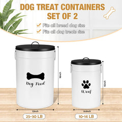 DoubleFill tapas herméticas para contenedores de perro, frescura asegurada.