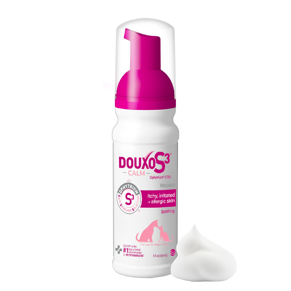 Douxo S3 Calm Mousse: bote para aplicación rápida y sencilla.