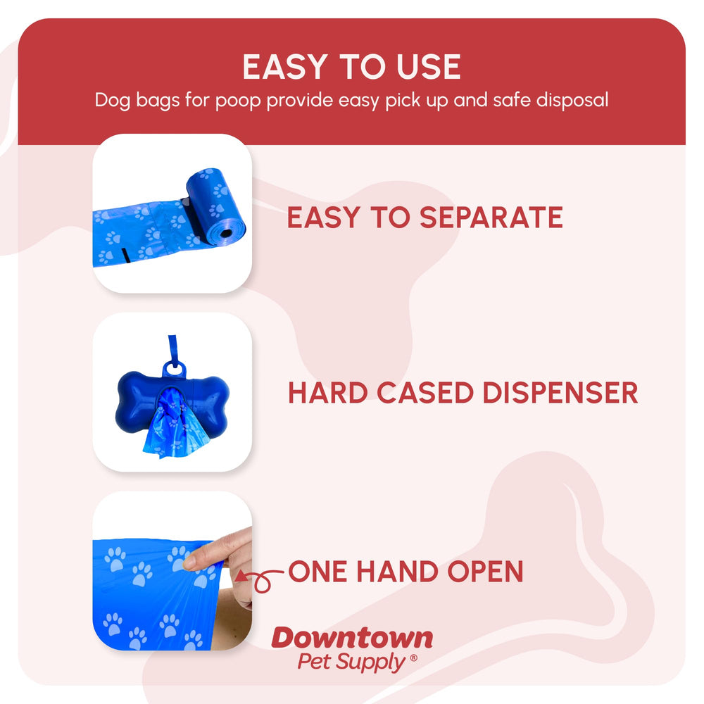 Porta-bolsas en forma de hueso de Downtown Pet Supply para correa