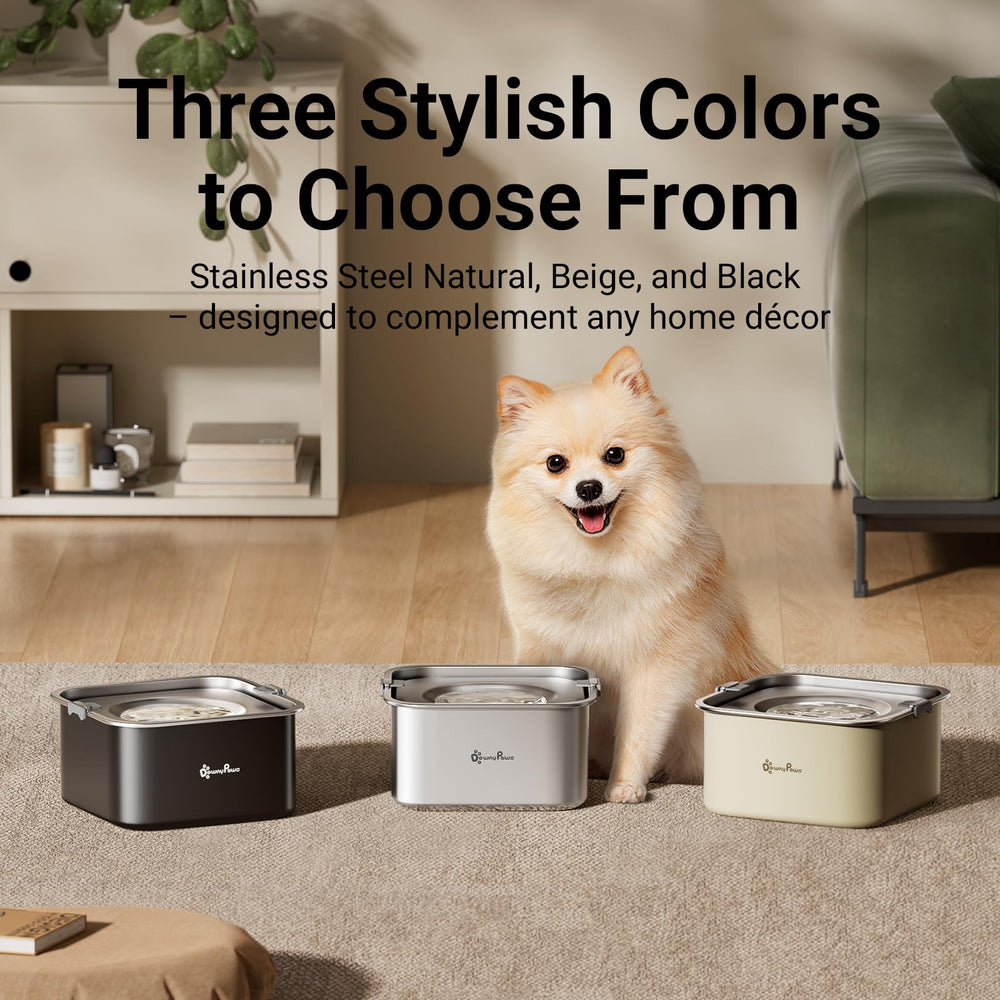 DownyPaws dispensador de agua sin desorden evita charcos y manchas
