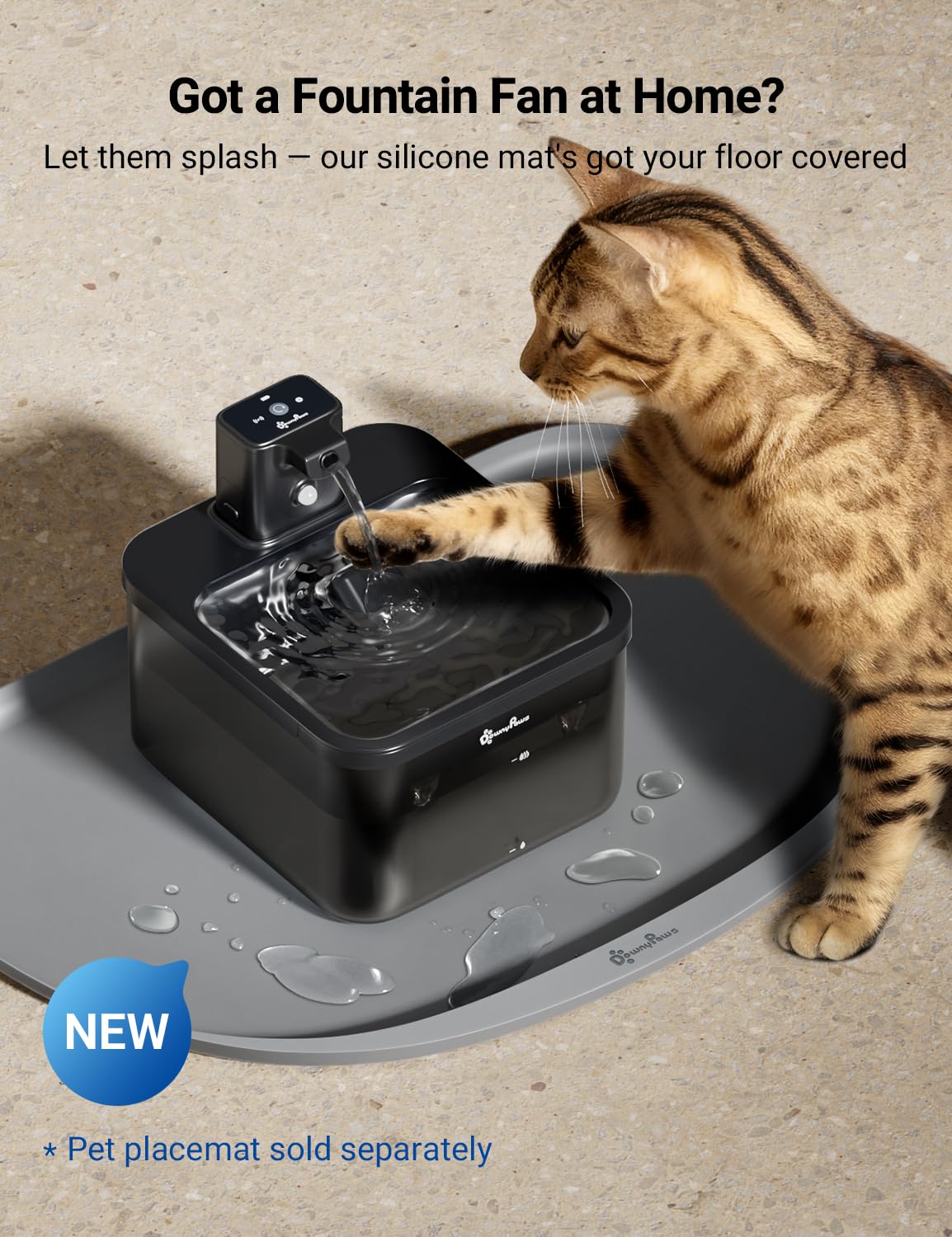 DownyPaws filtracion-cinco-etapas: filtros que ayudan a mantener el agua clara