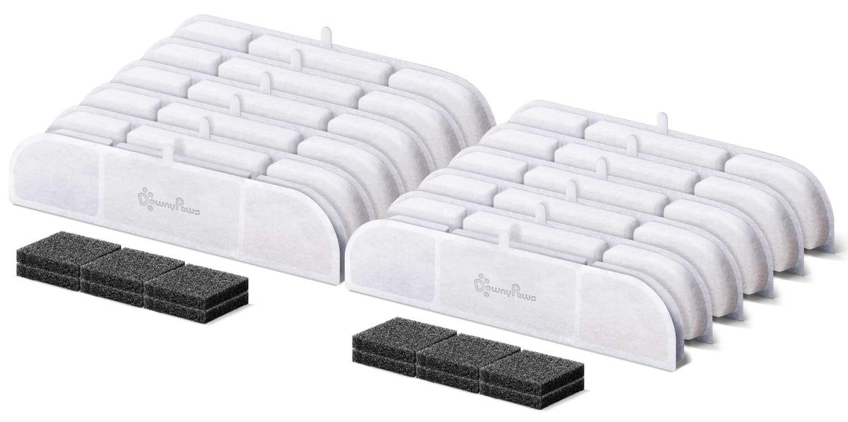 DownyPaws filtros repuesto DPWFP6 para fuente gatuna, agua más limpia para tu gato.