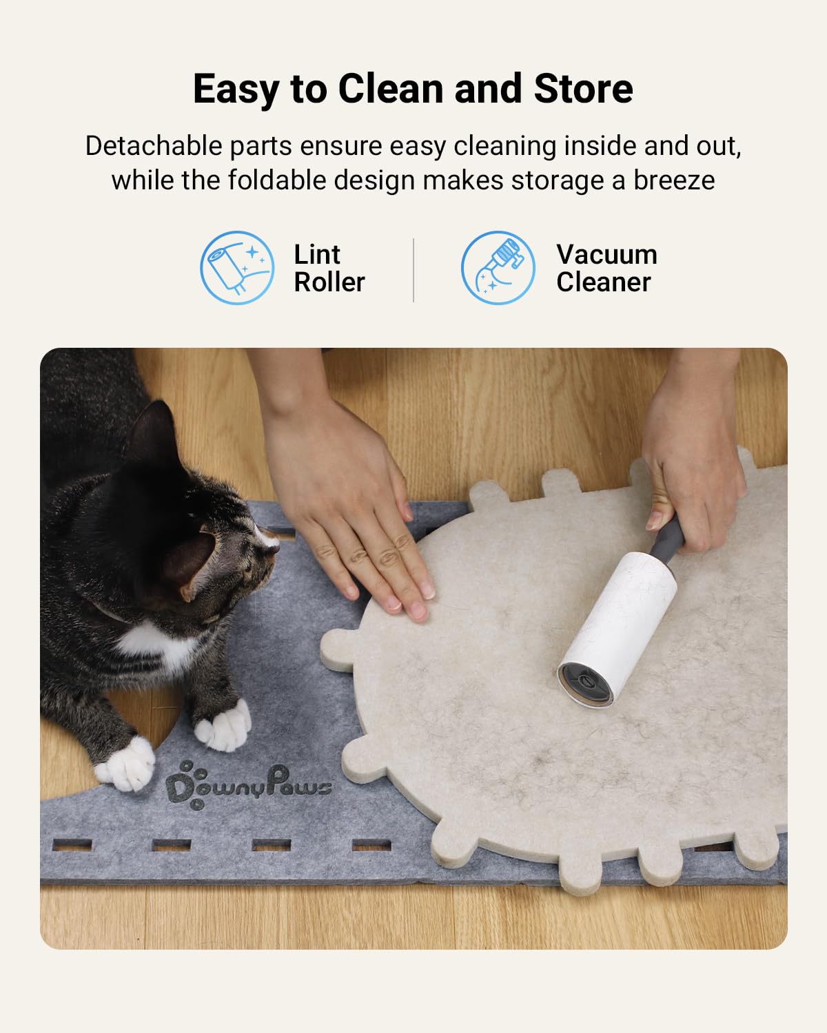 DownyPaws PeekaPurr, estructura estable para gatos de hasta 10 kg.