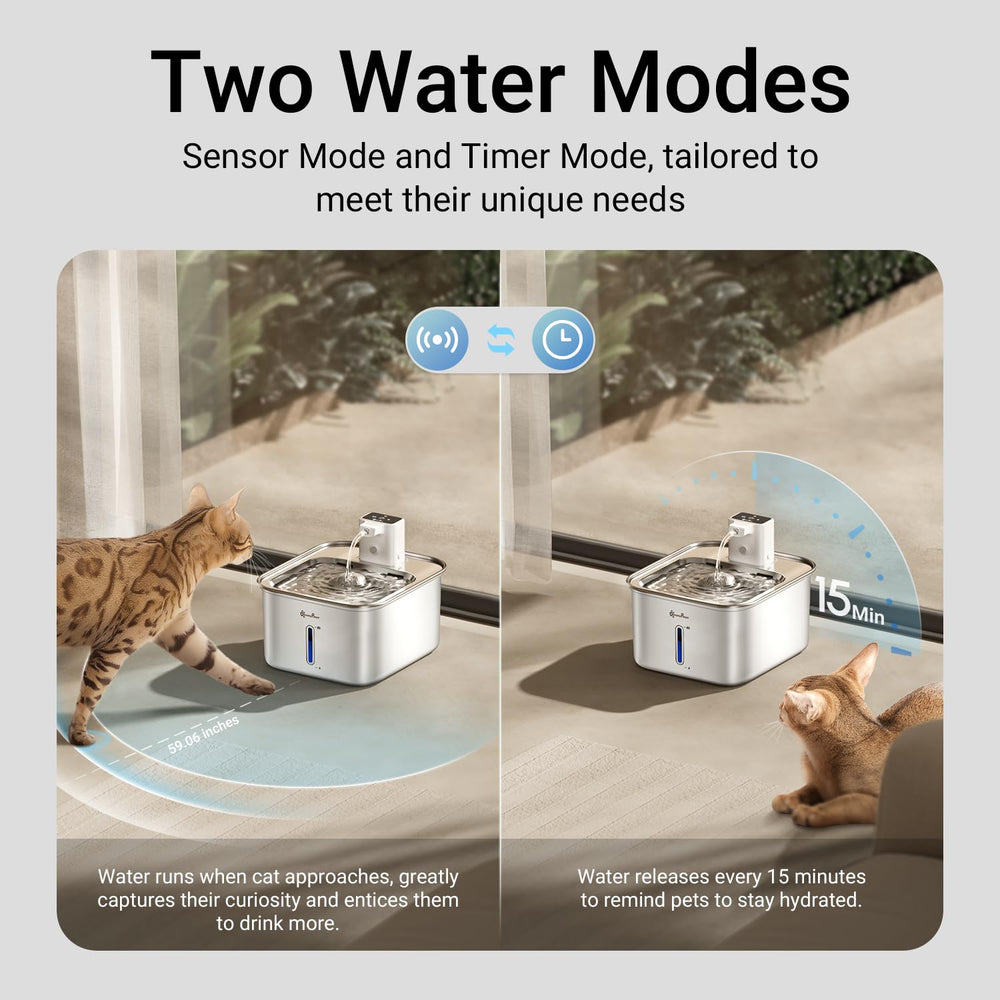 DownyPaws purificacion de 5 etapas mantiene agua más limpia para beber.