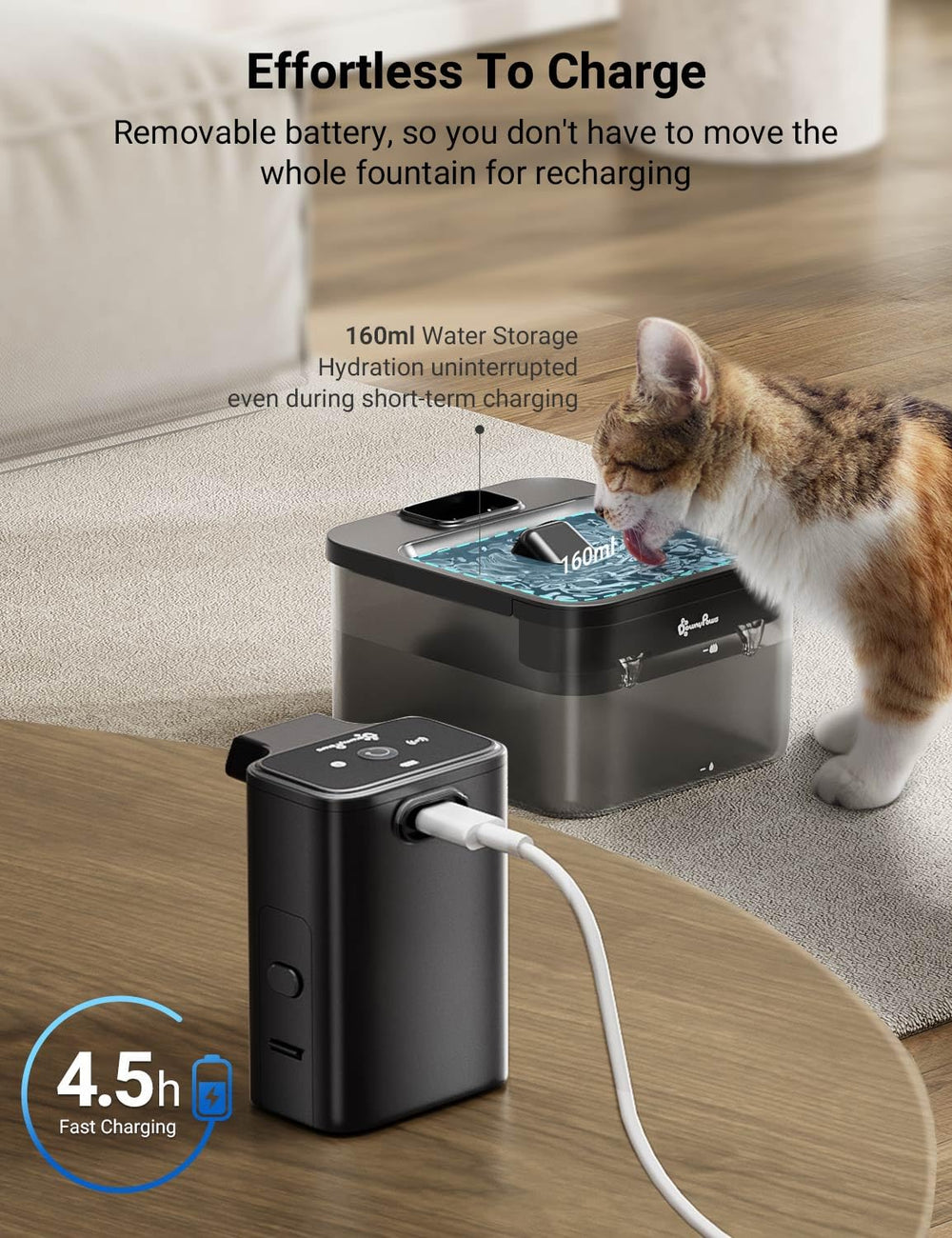 DownyPaws uso-sin-cables: instalación flexible en casa