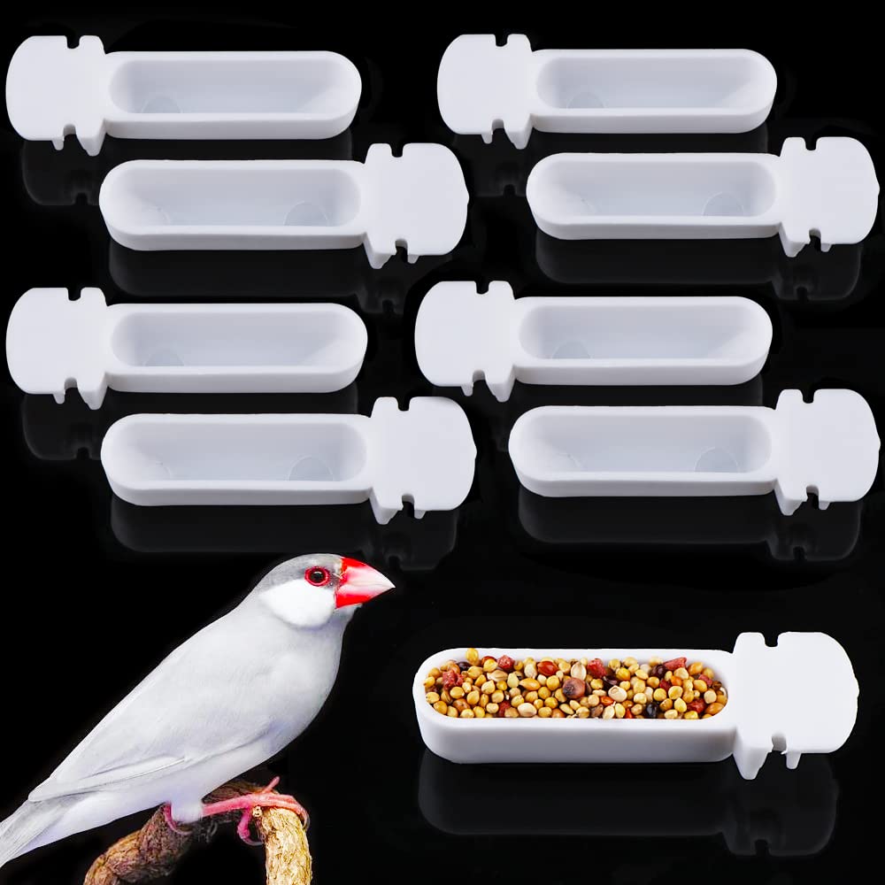 DQITJ 9 pzs comedero para aves pequeñas, fácil de colocar en jaula.