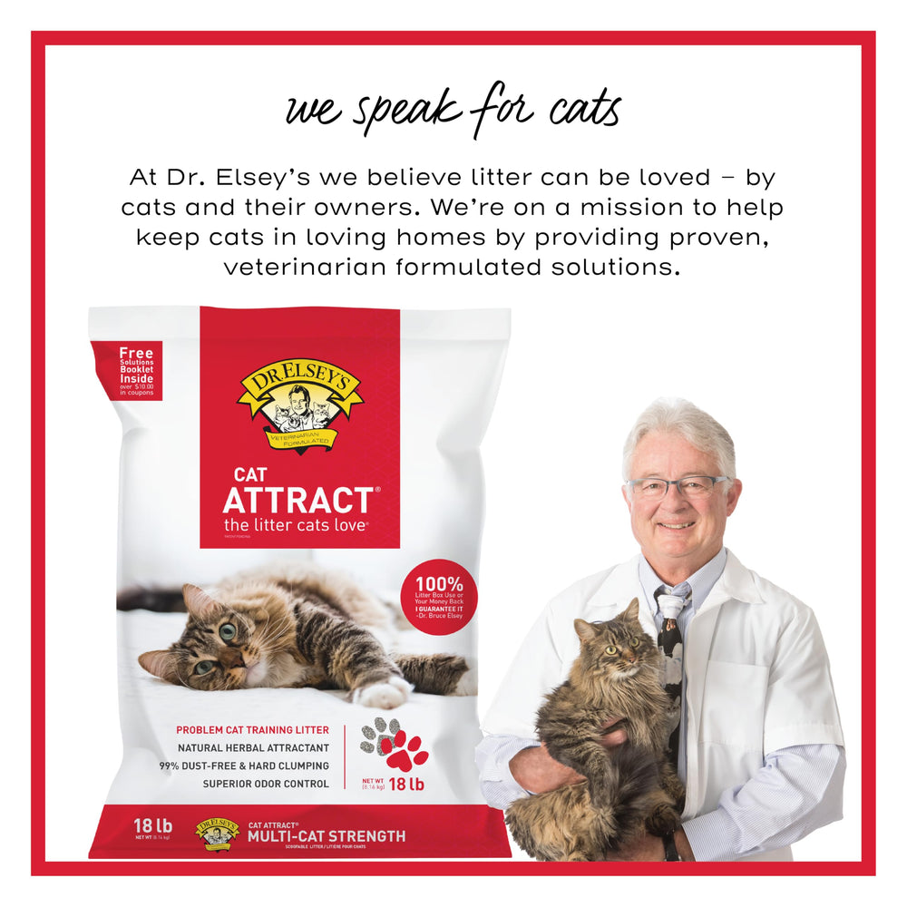 Dr. Elsey's Cat Attract, apto para hogares multigato y uso diario.