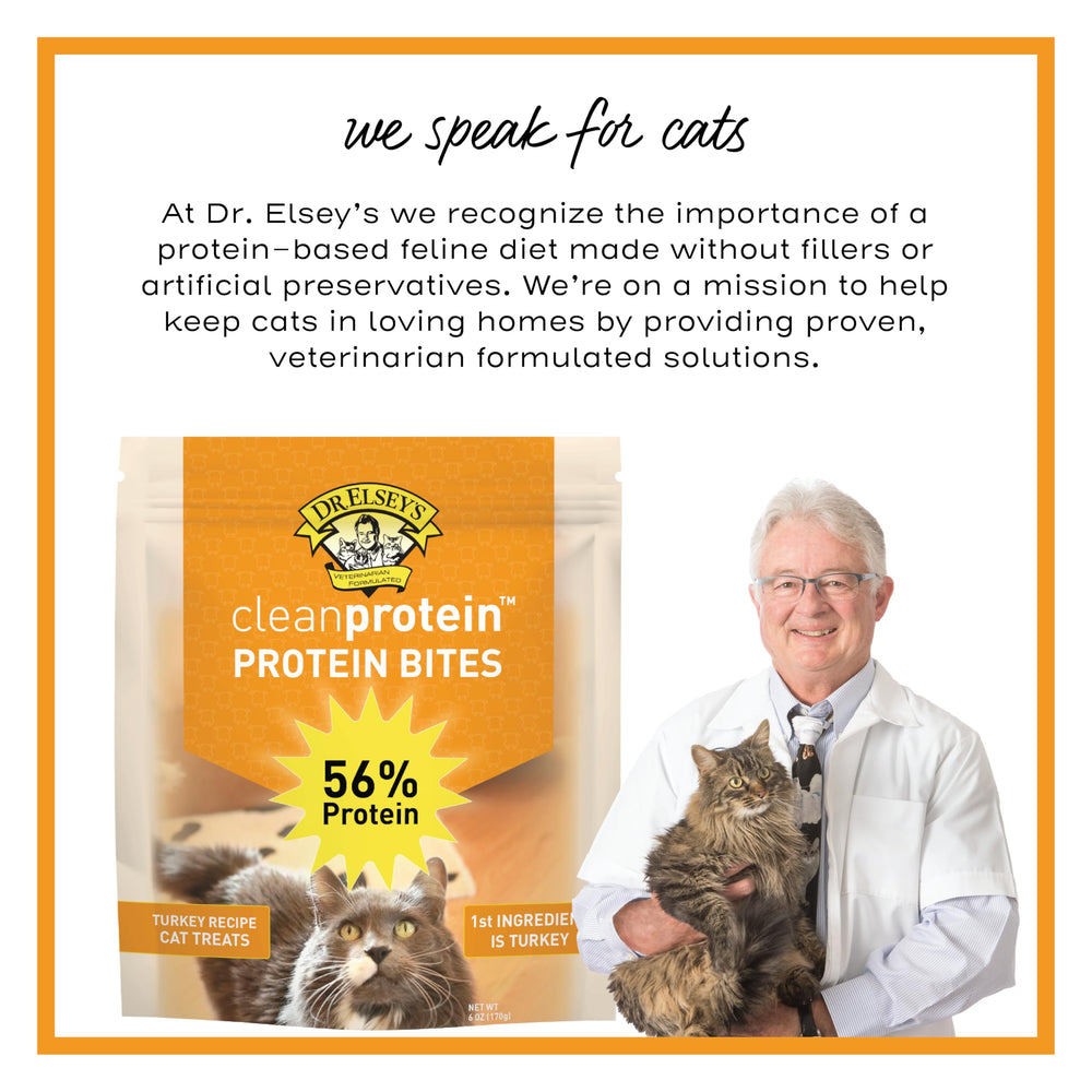Dr. Elsey's cleanprotein Bocados de pavo, etiqueta sin granos, opción de bajo carbohidratos.