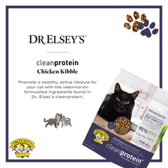 Dr. Elsey's Cleanprotein omega-3, promueve pelaje suave y piel saludable.