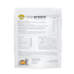 Dr. Elsey's Cleanprotein Pavo etiqueta de ingredientes con proteína de alta calidad.