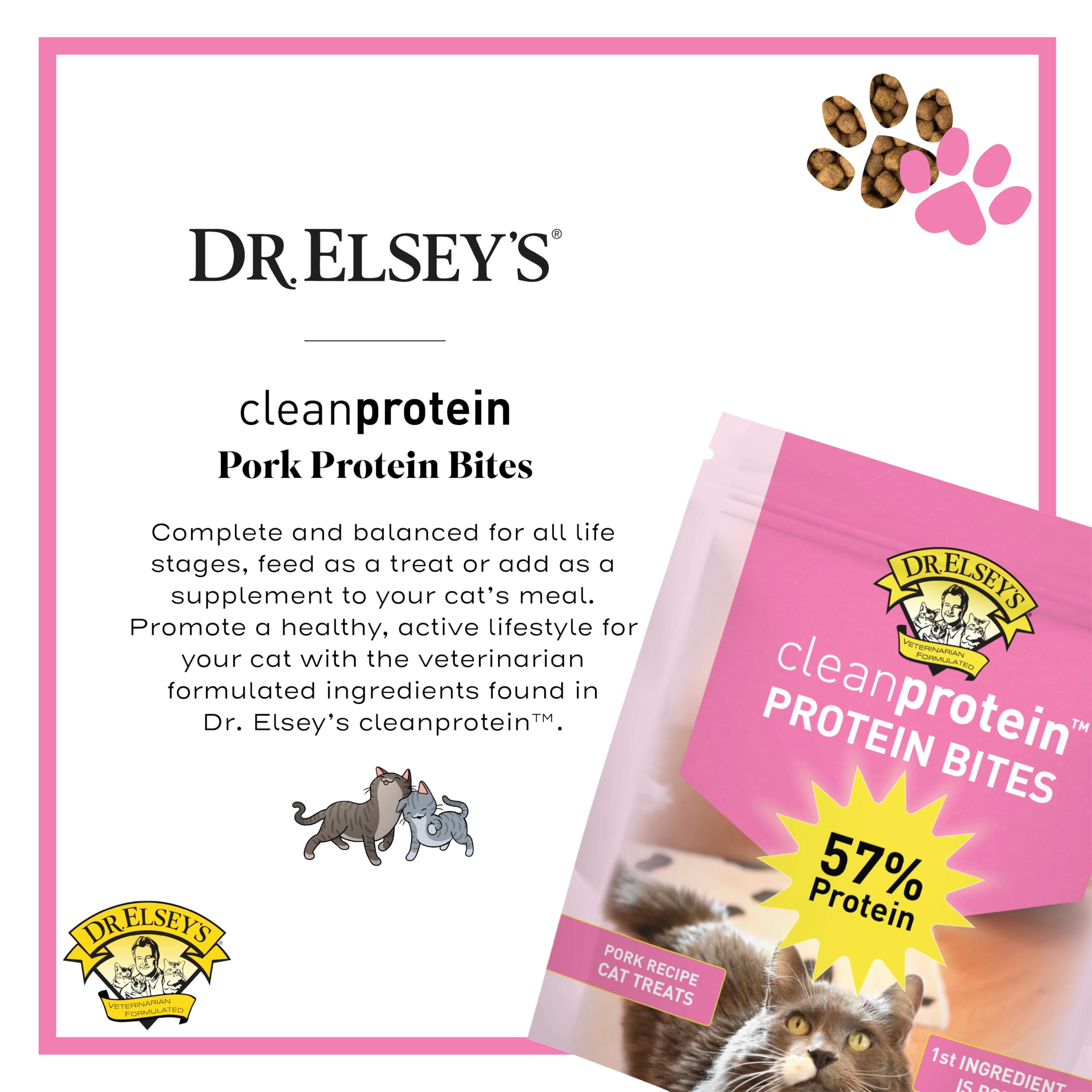 Dr. Elsey's cleanprotein Pork Protein Bites, tamaño ideal para premios diarios